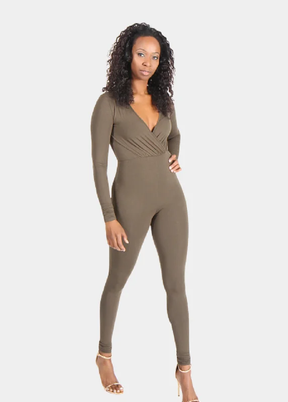 Catalina Jumpsuit - Olive Cargo style jumpsuit, Casual, Comfortable, Street style
