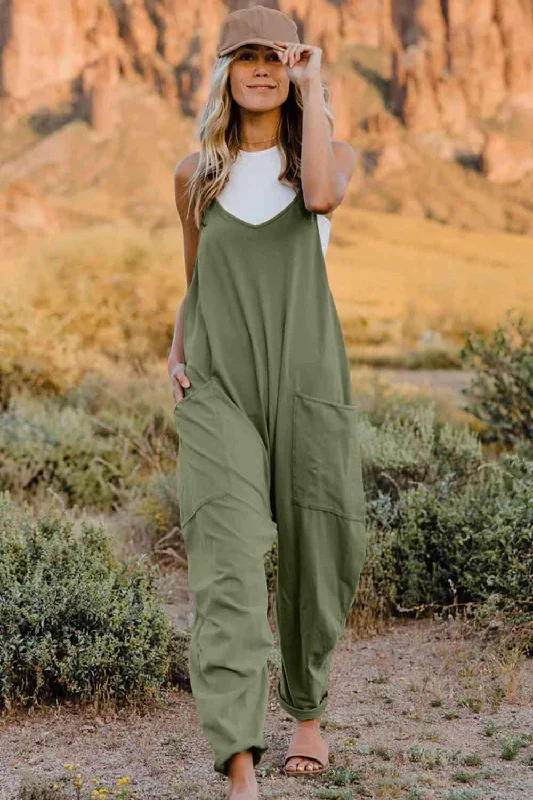 Full Size Sleeveless Pocketed Jumpsuit in 6 Colors Structured jumpsuit, Tailored fit, Sleek, Professional Full Size Sleeveless Pocketed Jumpsuit in 6 Colors Structured jumpsuit, Tailored fit, Sleek, Professional