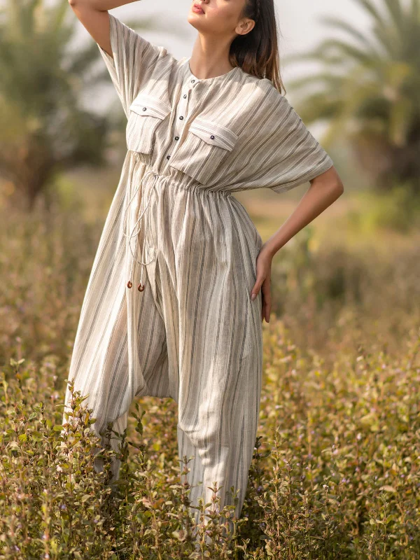 Four Pocket Jumpsuit Off White Wide leg black jumpsuit, Elegant, Formal wear, Chic