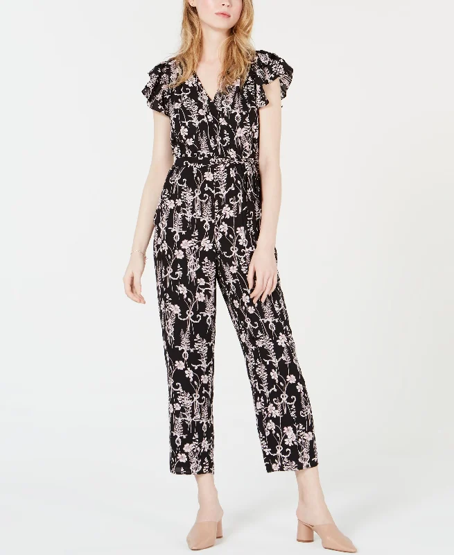 Maison Jules Printed Flutter Sleeve Jumpsuit Casual chic jumpsuit, Relaxed fit, Fashionable, Comfortable Maison Jules Printed Flutter Sleeve Jumpsuit Casual chic jumpsuit, Relaxed fit, Fashionable, Comfortable
