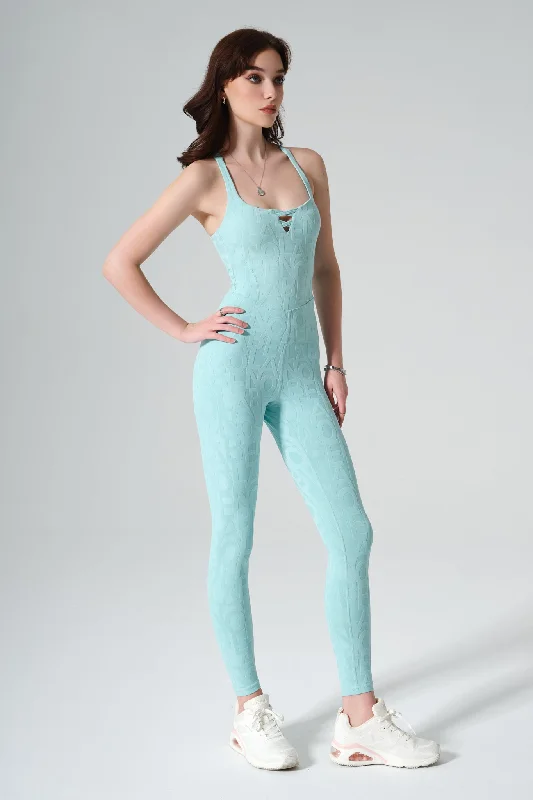 Classic Risha 3D Jumpsuit - Aqua Green Relaxed fit jumpsuit, Comfortable, Chic, Street style