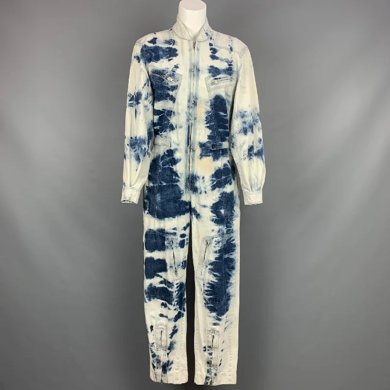 STELLA McCARTNEY SS 2020 Size 4 Blue Cotton Acid-Wash Denim Jumpsuit Square neck jumpsuit, Elegant, Trendy, Comfortable STELLA McCARTNEY SS 2020 Size 4 Blue Cotton Acid-Wash Denim Jumpsuit Square neck jumpsuit, Elegant, Trendy, Comfortable