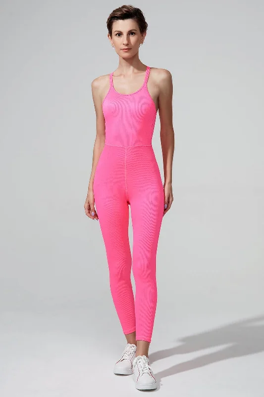 Suave Pulpa Jumpsuit - Hot Pink One-shoulder jumpsuit, Sexy, Chic, Trendy