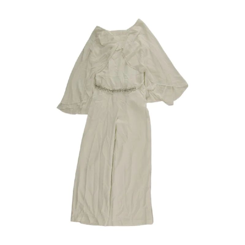 White Solid Jumpsuit Off-the-shoulder jumpsuit, Sexy, Chic, Fashionable
