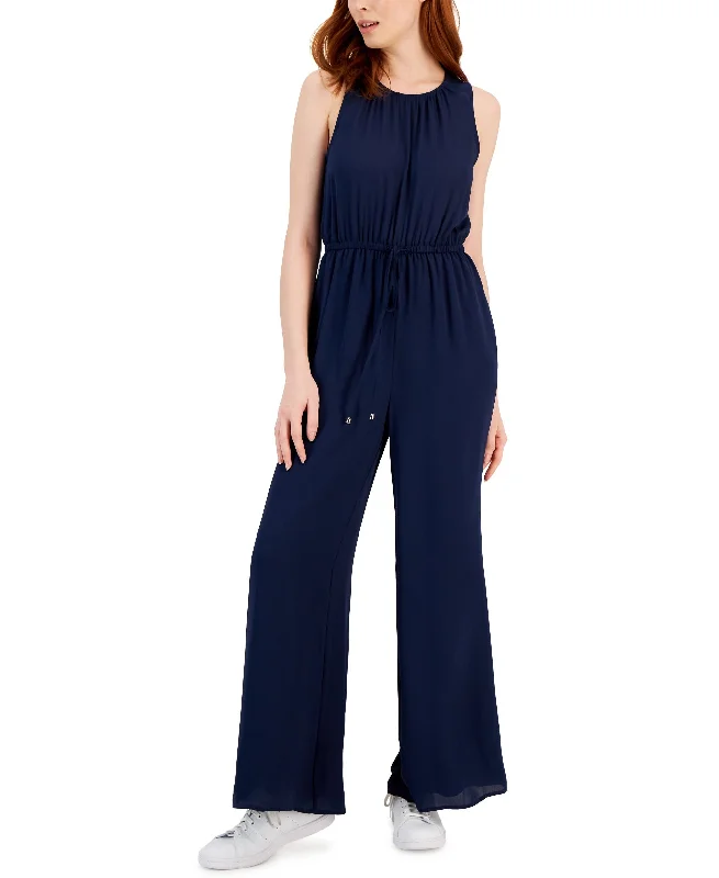 Women's Wide-Leg Jumpsuit Jumpsuit with lace details, Feminine, Elegant, Stylish