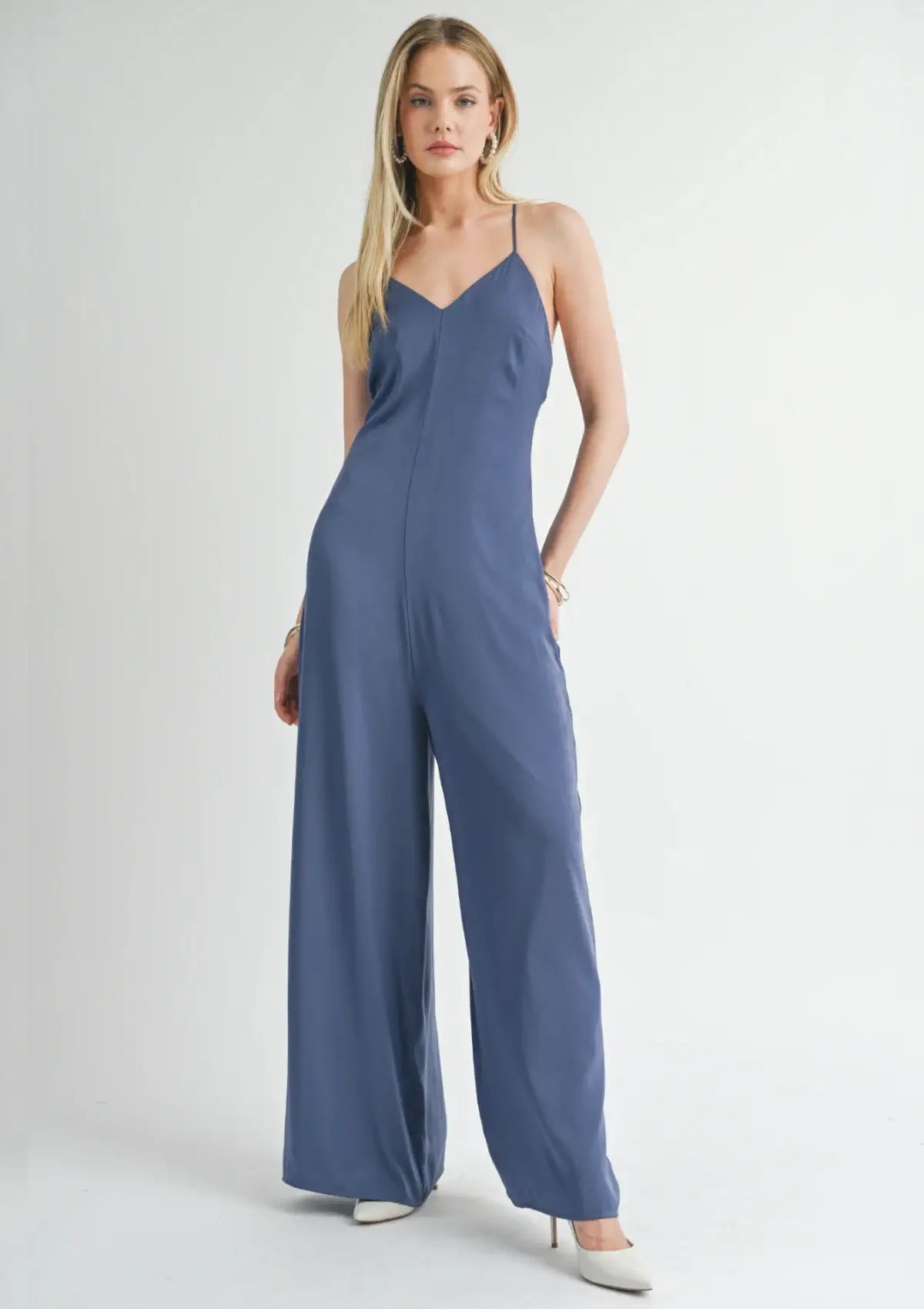 Write Poetry Jumpsuit - Midnight High-neck jumpsuit, Modest, Elegant, Trendy
